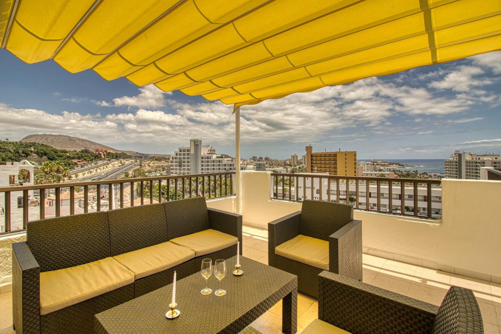 Penthouse Sea View Jacuzzy Terrace & Pool Apartment Playa Fanabe
